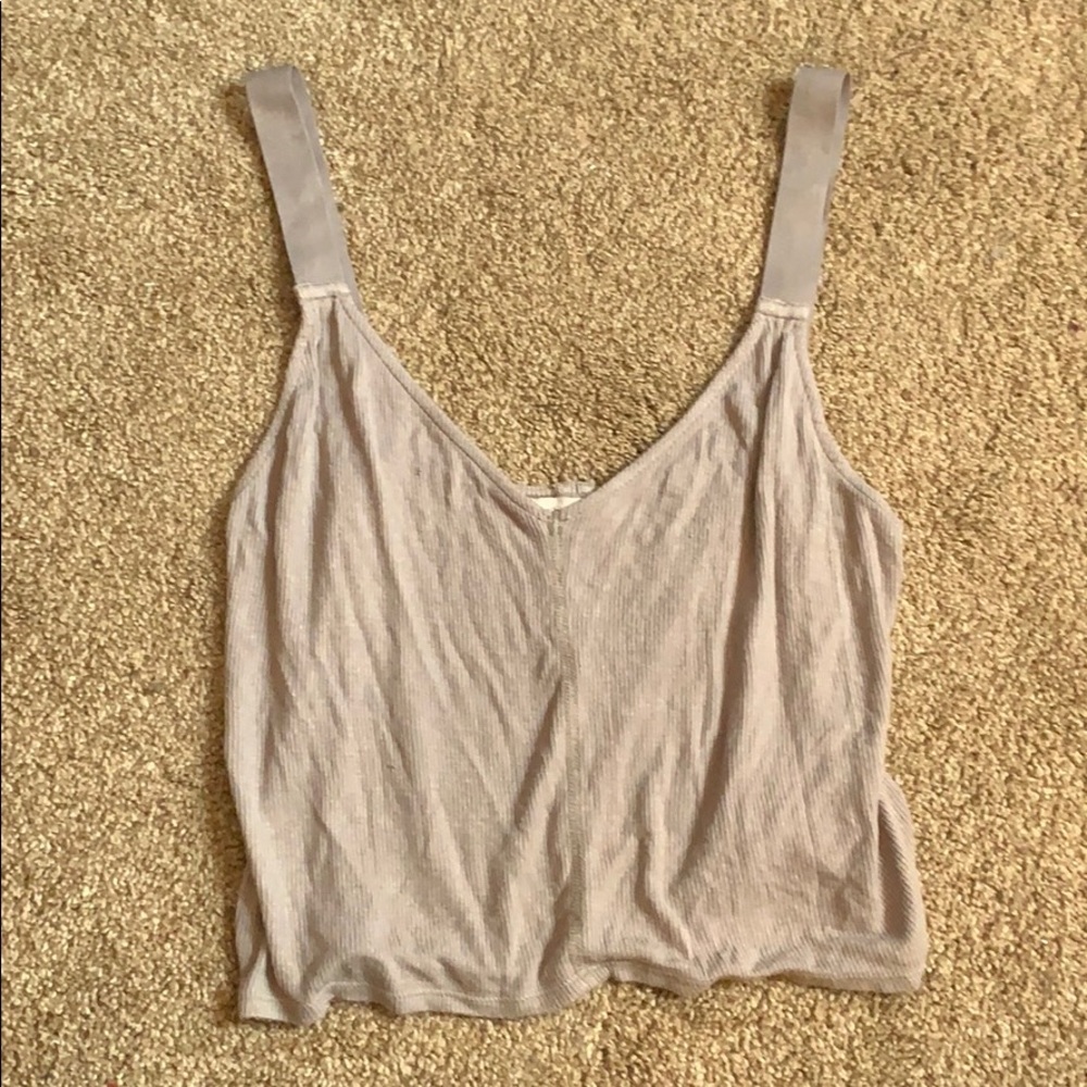 Gray/Brown Silence + Noise Tank Top